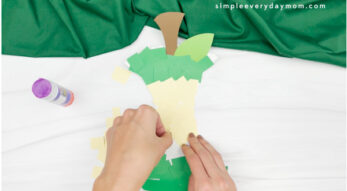 Apple Core Craft For Kids [Free Template]