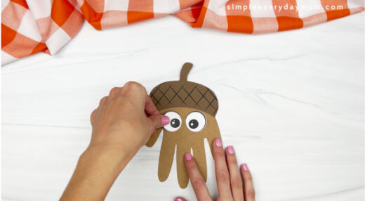 Handprint Acorn Craft For Kids [Free Template]