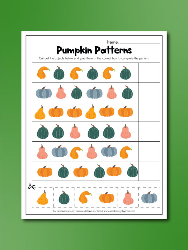 Pumpkin Worksheets For Preschool [Freebie] Story