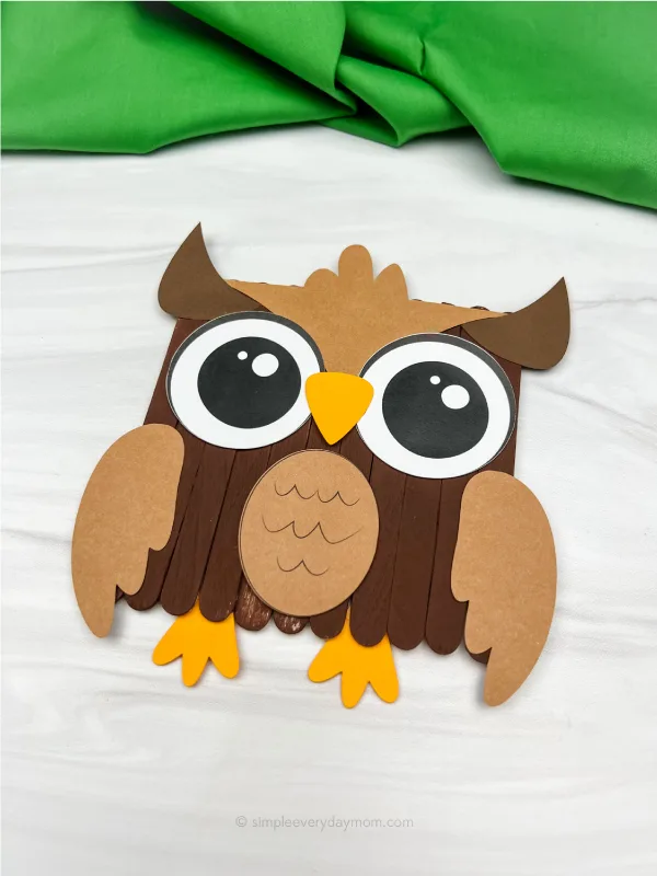 owl popsicle stick craft