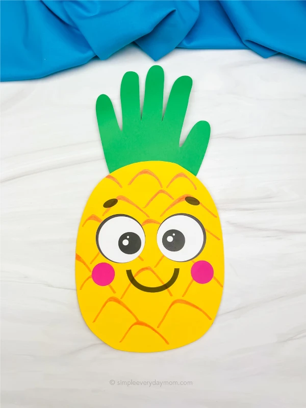 handprint pineapple craft