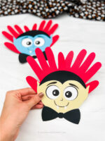 Handprint Vampire Craft For Kids [Free Template]