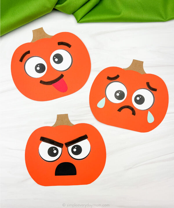 3 pumpkin emotion crafts