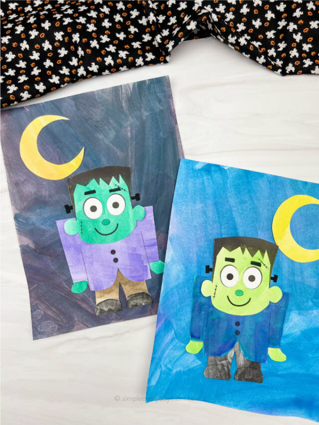 Frankenstein Art Project For Kids [Free Printable] Story