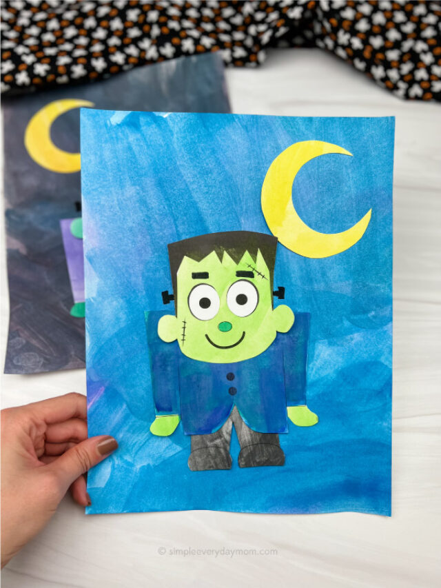 Frankenstein Art Project For Kids [Free Printable] Story