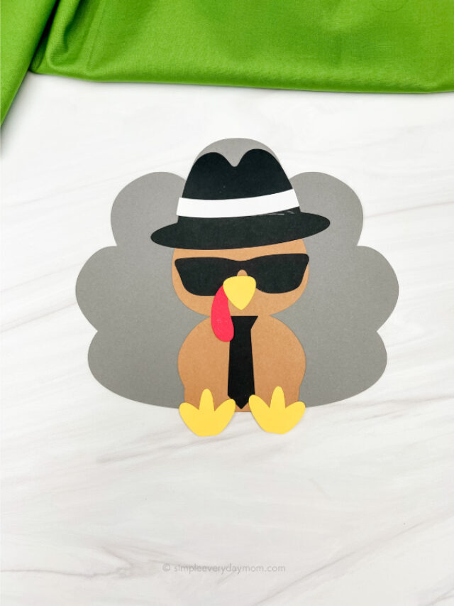 Spy Turkey Disguise Craft For Kids [Free Template] Story