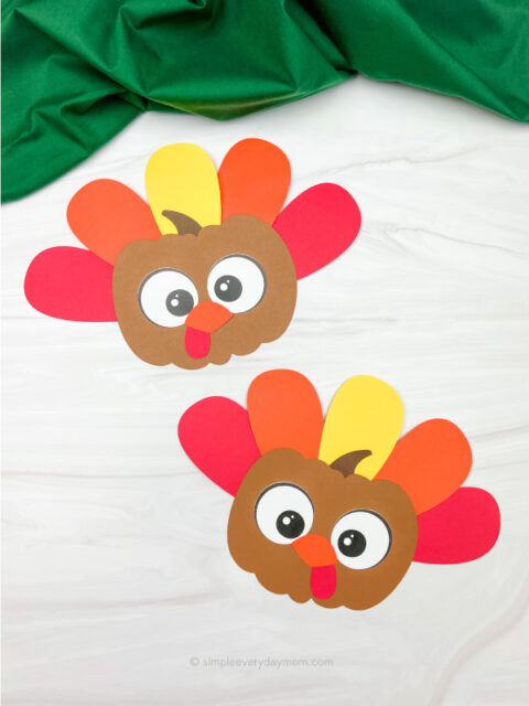 Pumpkin Turkey Craft For Kids [Free Template]