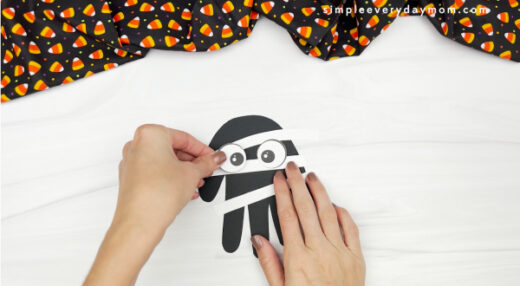 Handprint Mummy Craft For Kids [Free Template]