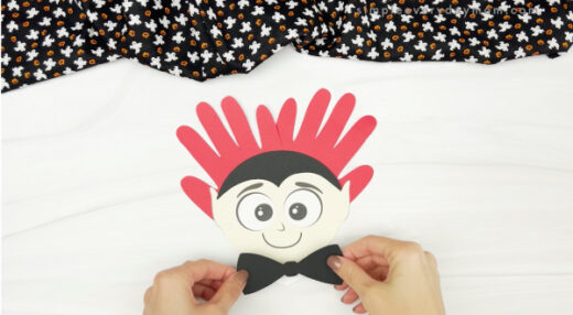 Handprint Vampire Craft For Kids [Free Template]