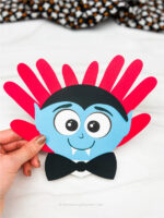Handprint Vampire Craft For Kids [Free Template]