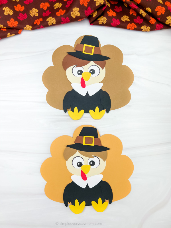 2 pilgrim disguise a turkey crafts