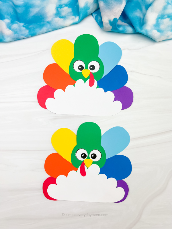 2 rainbow disguise a turkey crafts