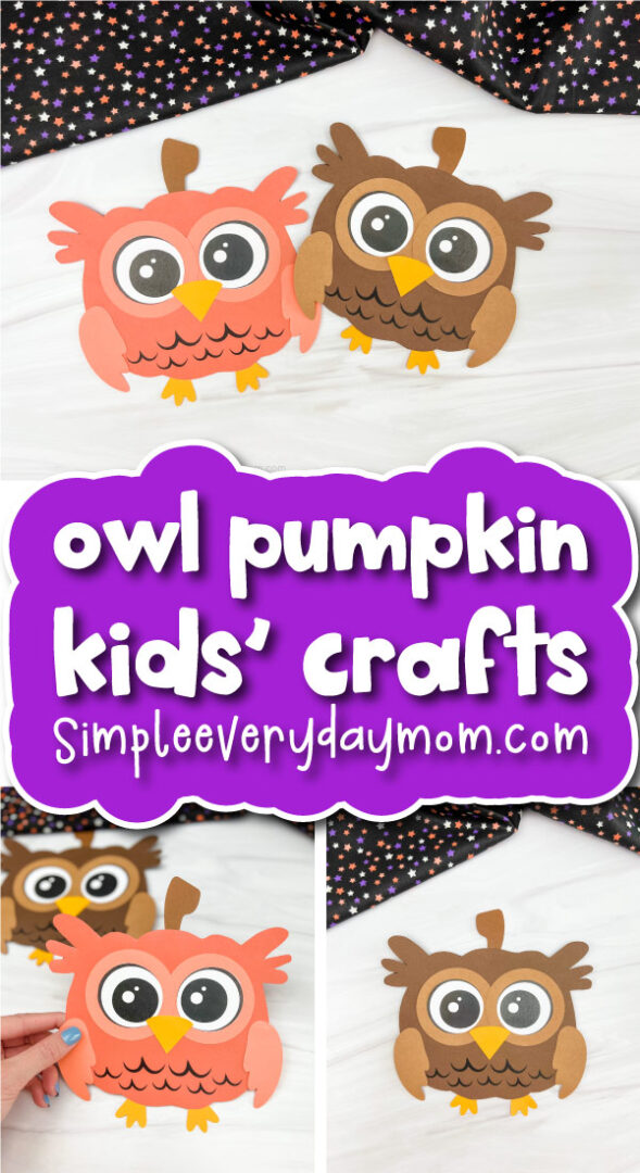 Owl Pumpkin Craft For Kids [Free Template]