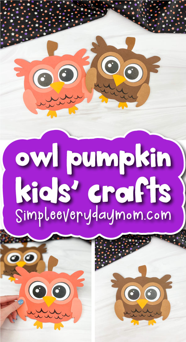 Owl Pumpkin Craft For Kids [Free Template]