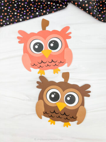 Owl Pumpkin Craft For Kids [Free Template]