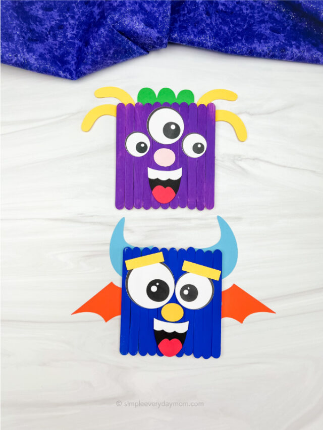 2 monster popsicle stick crafts