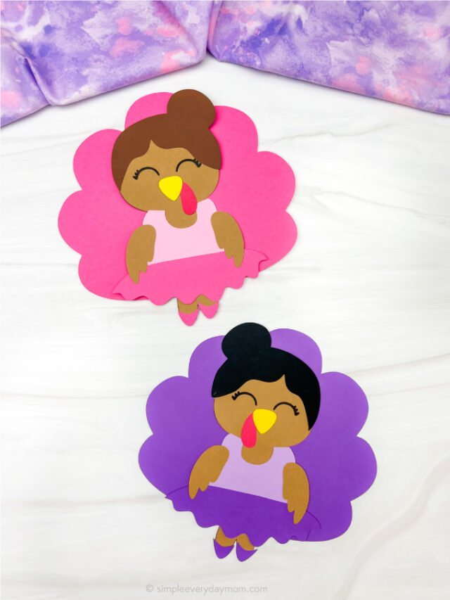 2 ballerina turkey disguise crafts