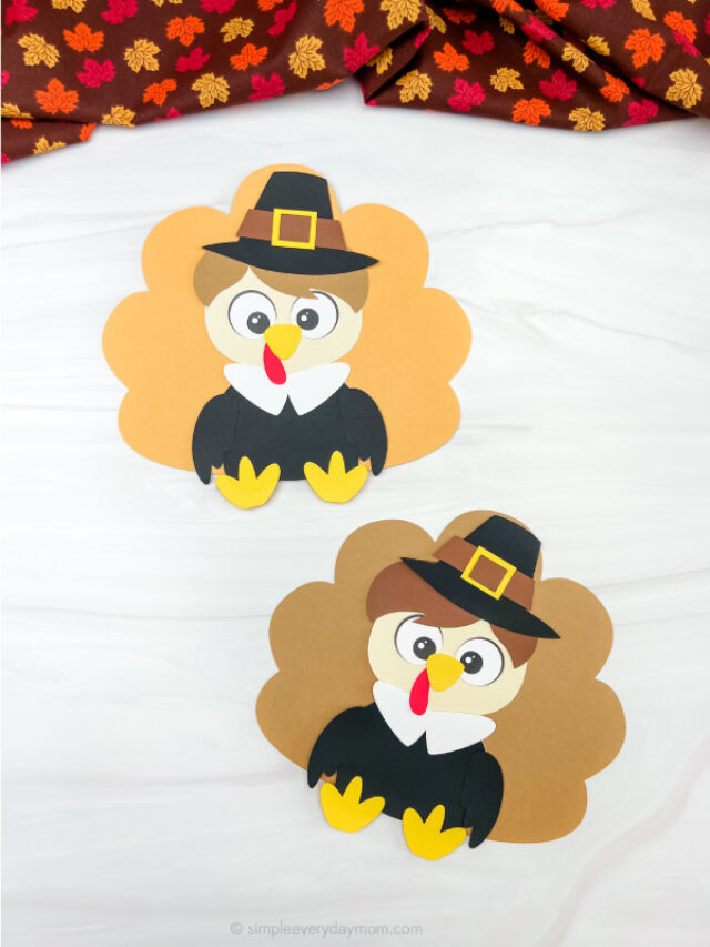 Disguise A Turkey Pilgrim Craft For Kids [Free Template] Story