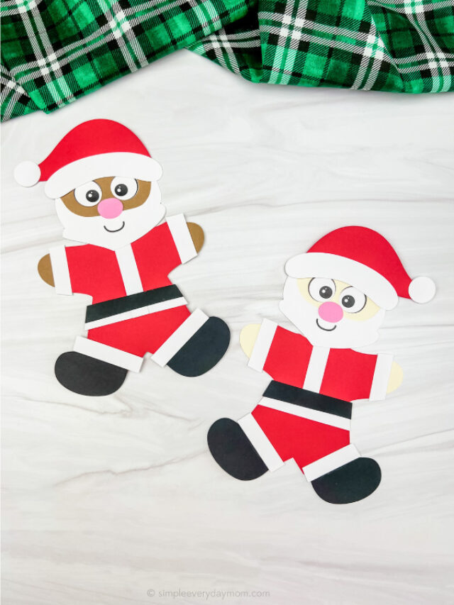Gingerbread Man Disguised As Santa Craft For Kids Story