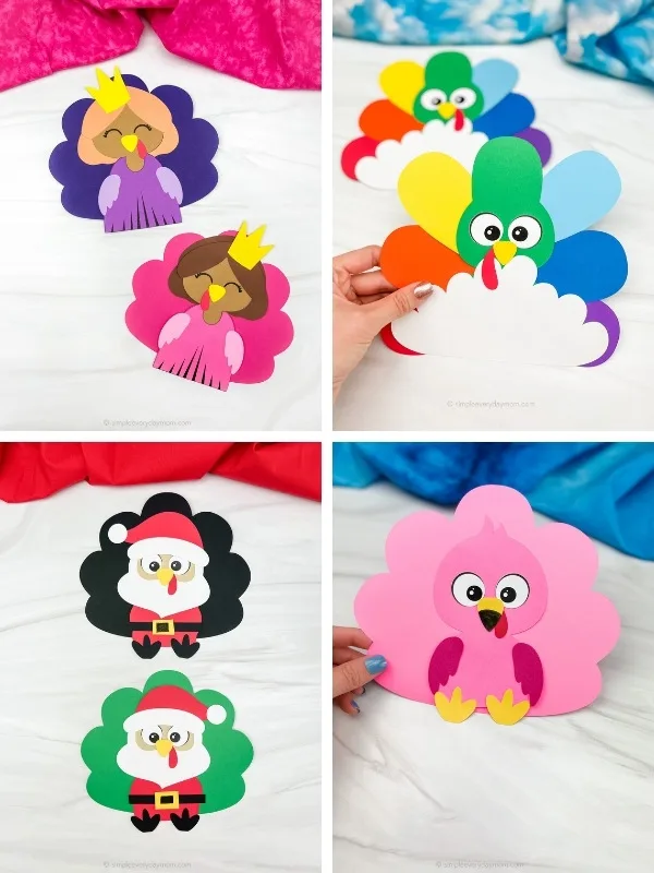 turkey in disguise craft image collage