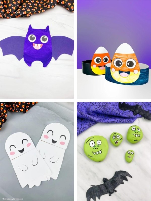 Halloween craft ideas image collage