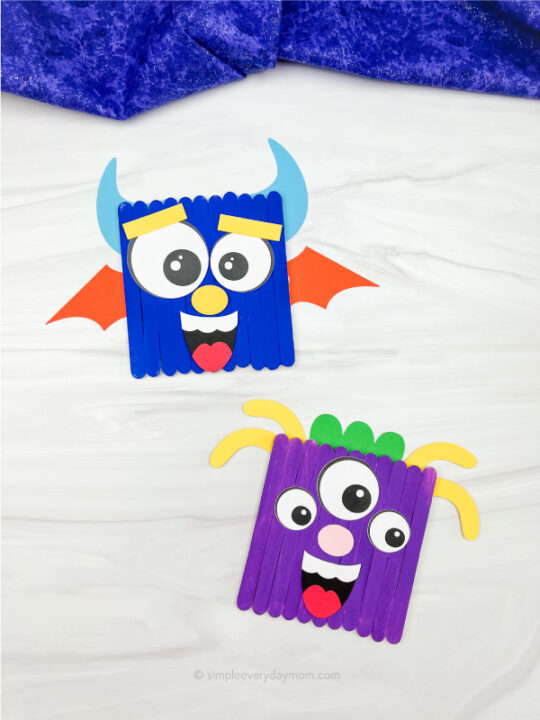 Monster Popsicle Stick Craft For Kids Simple Everyday Mom