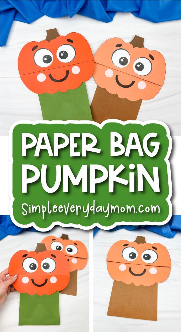 Cute Pumpkin Puppet Craft For Kids [Free Template]