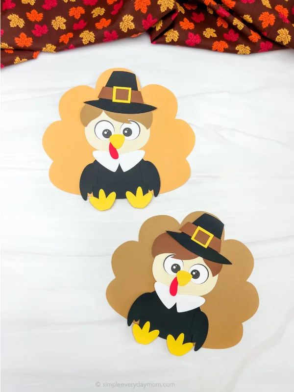 2 pilgrim disguise a turkey crafts