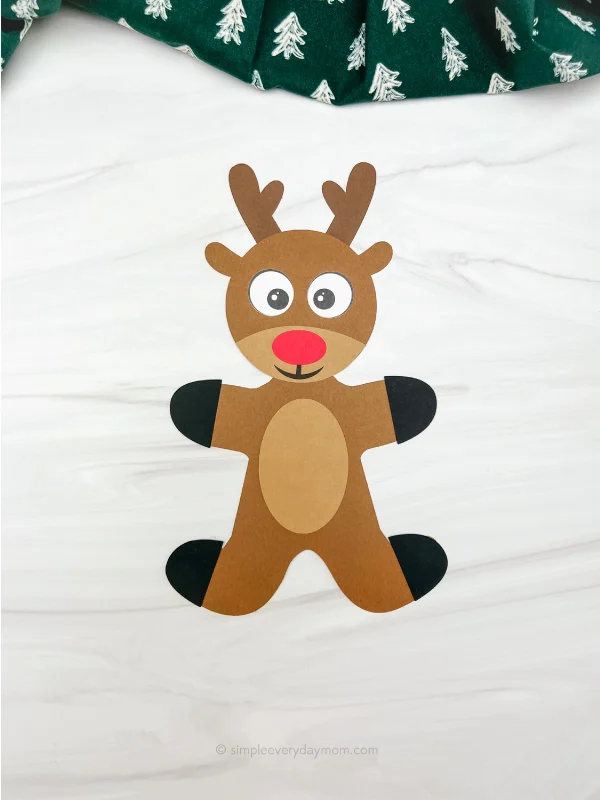 reindeer gingerbread man in disguise craft