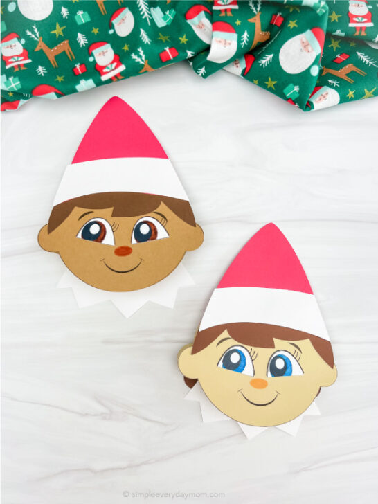 Elf On The Shelf Card Craft For Kids [Free Template]