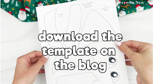 text over paper template reads "download the template on the blog"