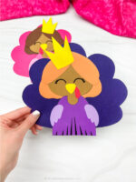 Princess Turkey Disguise Craft For Kids [Free Template]