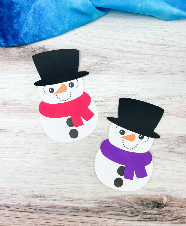 2 snowman card crafts