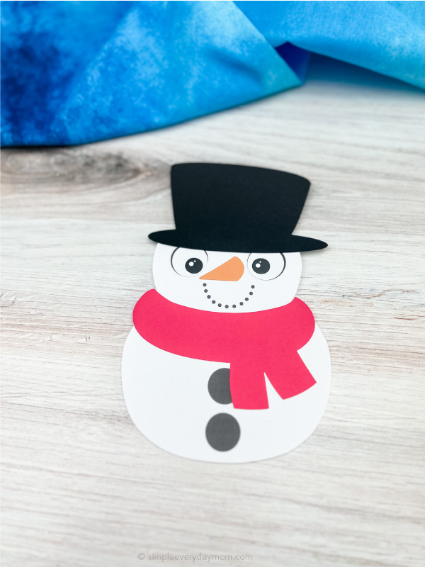 snowman card craft