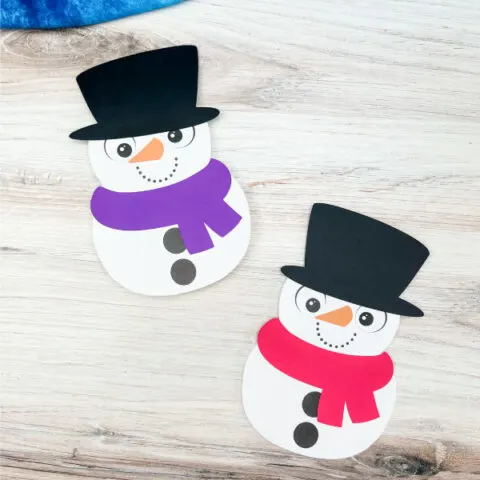 2 snowman card crafts