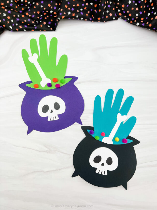 Witches Brew Handprint Craft For Kids [Free Template] Story