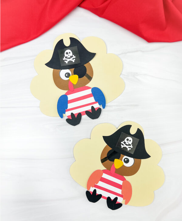2 pirate turkey disguise craft