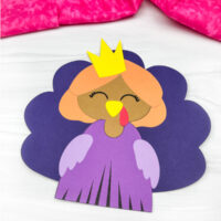 Princess Turkey Disguise Craft For Kids [Free Template]