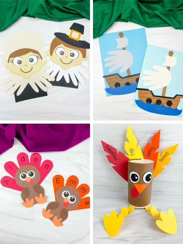 Thanksgiving craft ideas image collage