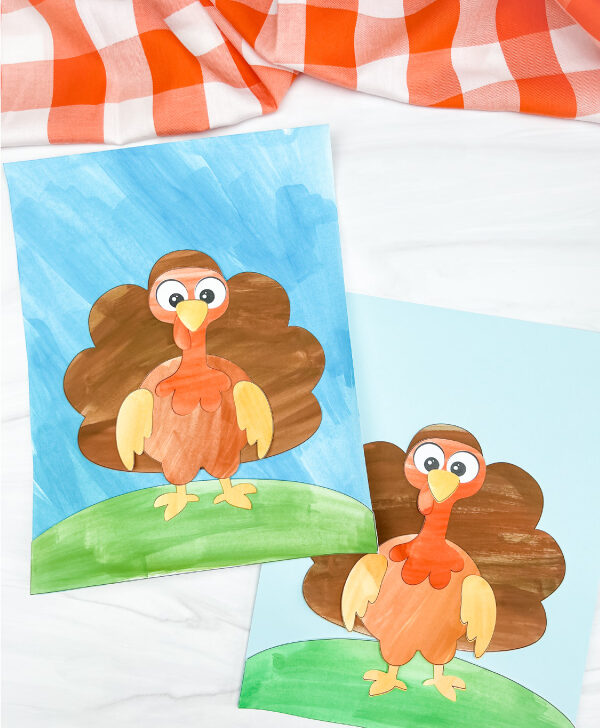 2 turkey art projects