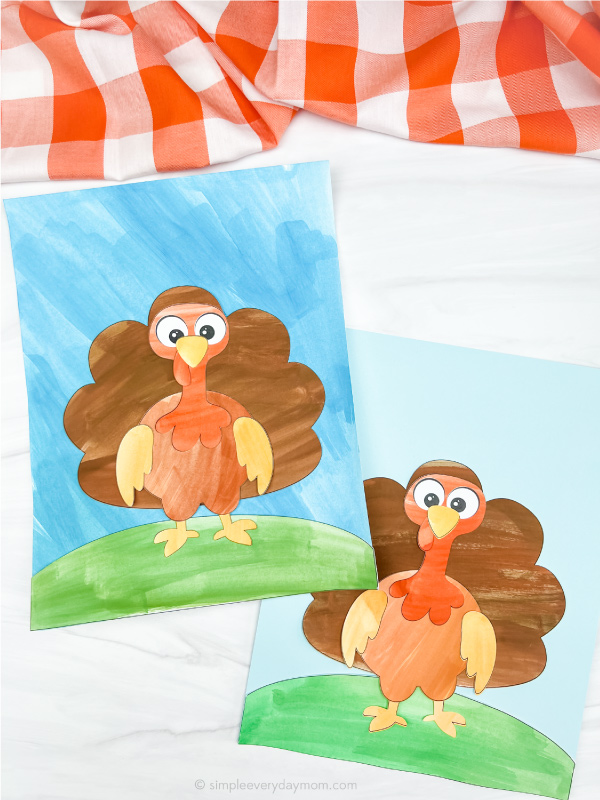 2 turkey art projects