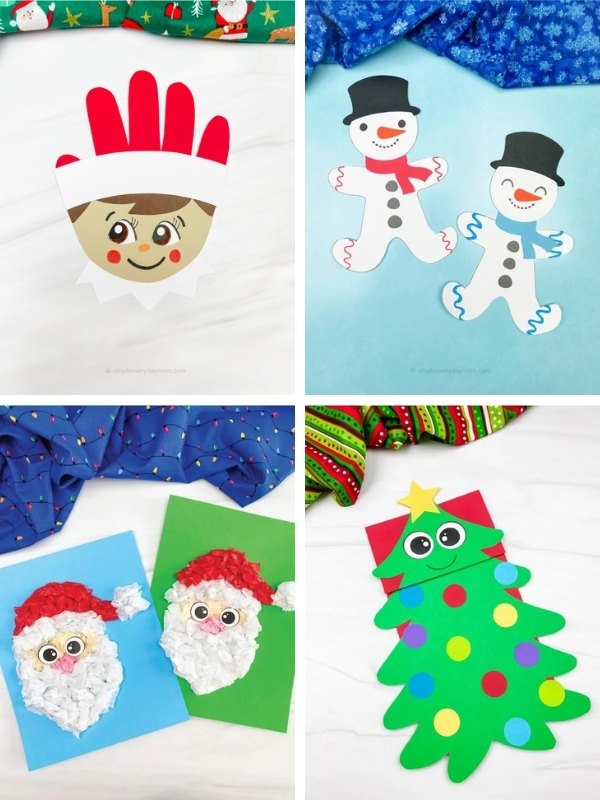 Christmas crafts image collage