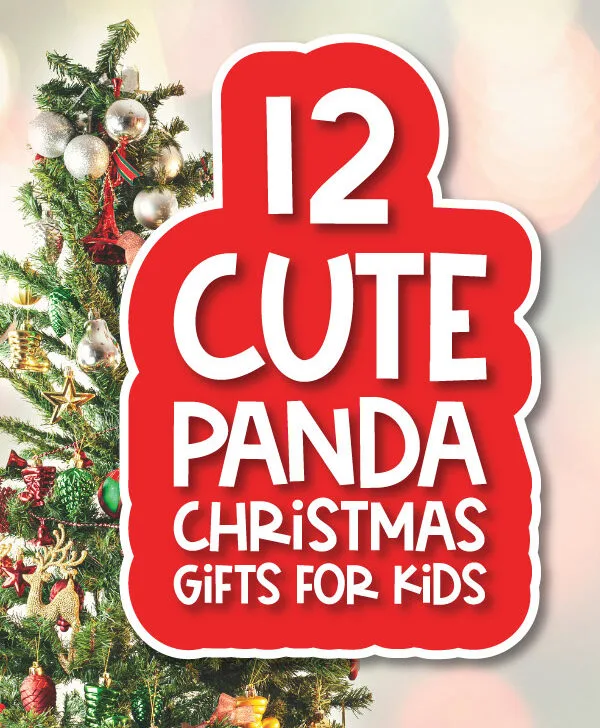 Christmas tree with the words panda Christmas gifts for kids
