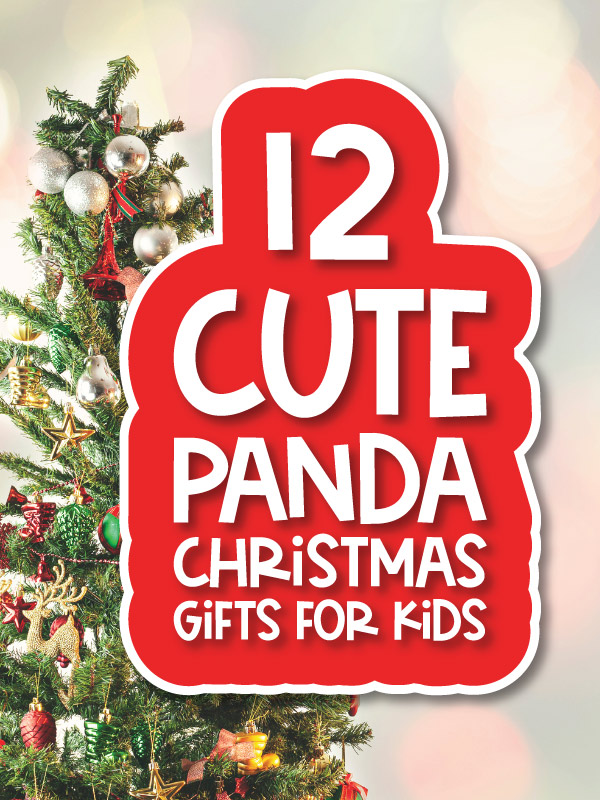 Christmas tree with the words panda Christmas gifts for kids