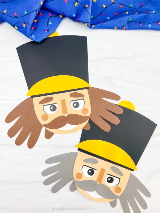 Nutcracker Handprint Craft For Kids With Template Story