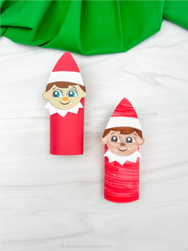 Elf On The Shelf Toilet Paper Craft For Kids [Free Template] Story