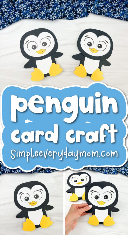 Penguin Card Craft For Kids [Free Template]