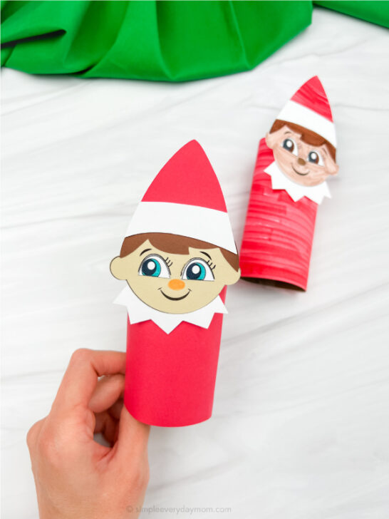 Elf On The Shelf Toilet Paper Craft For Kids [Free Template]