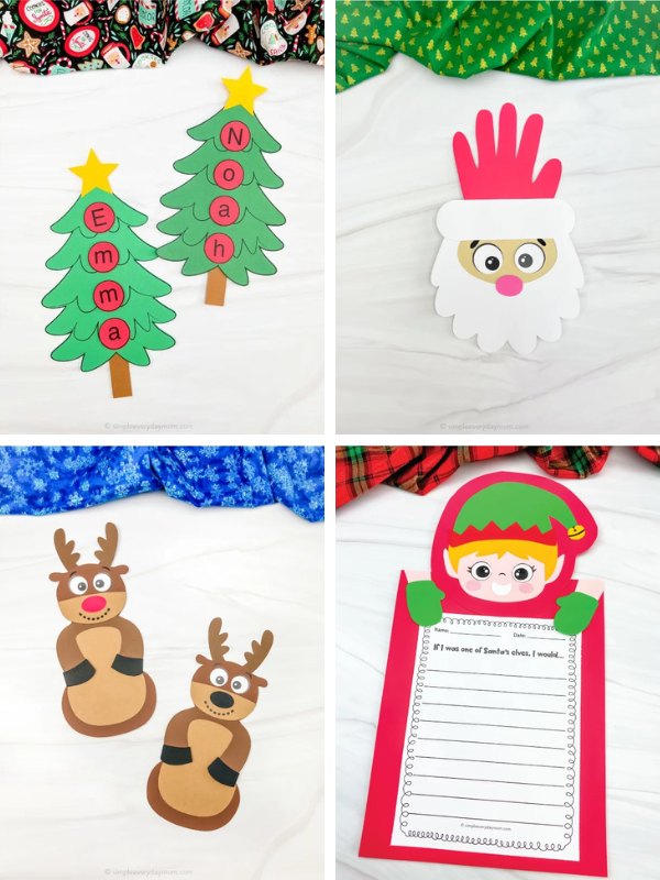 Christmas craft ideas image collage