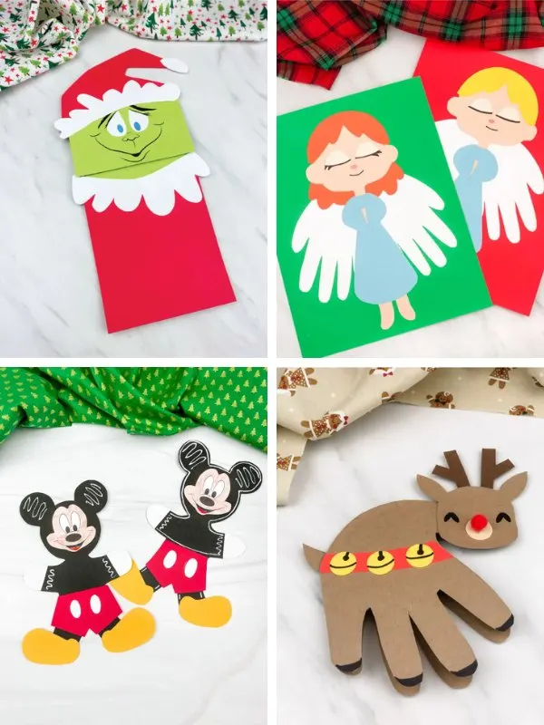 Christmas crafts image collage